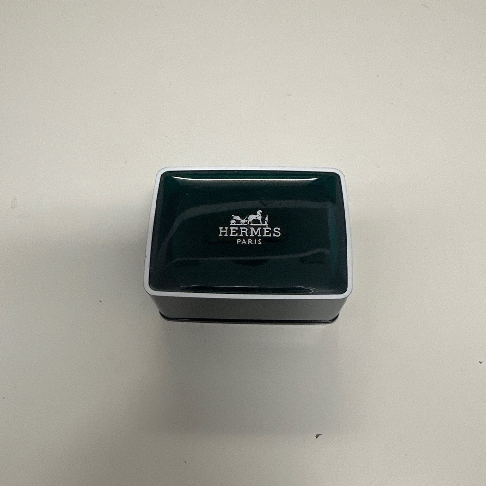 Unisex HERMES Eau D’Orange Vert Soap with Travel Case 1.7oz 50g